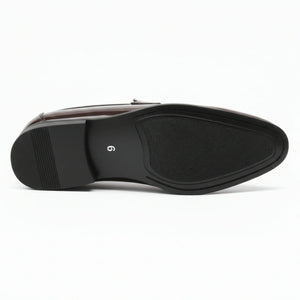 Men’s Faux Leather Slip On Penny Loafers-TruClothing