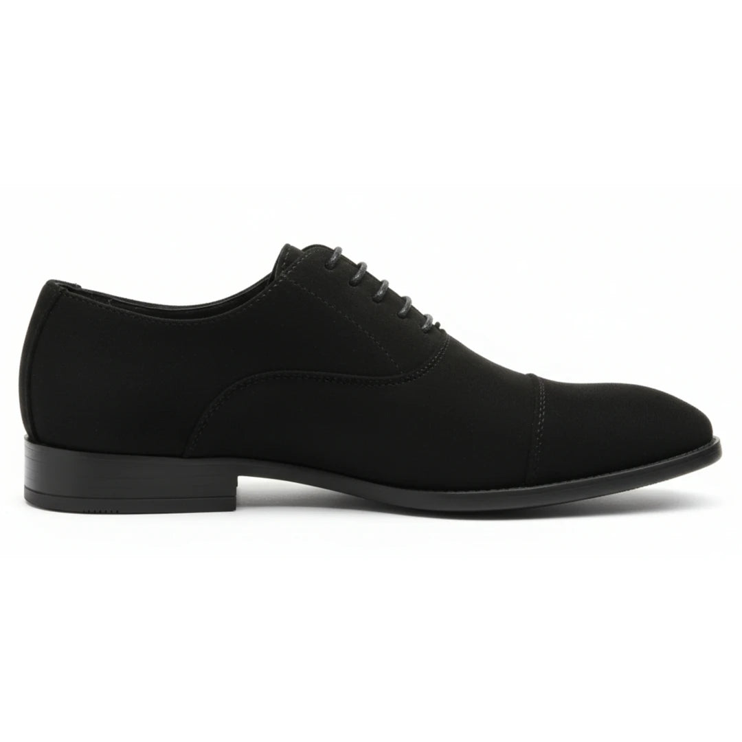 Men's Faux Suede Lace-Up Oxford Shoes-TruClothing
