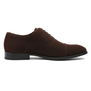Men's Faux Suede Lace-Up Oxford Shoes-TruClothing