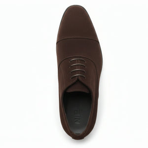 Men's Faux Suede Lace-Up Oxford Shoes-TruClothing