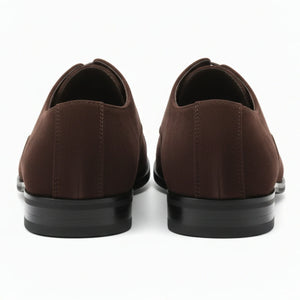Men's Faux Suede Lace-Up Oxford Shoes-TruClothing