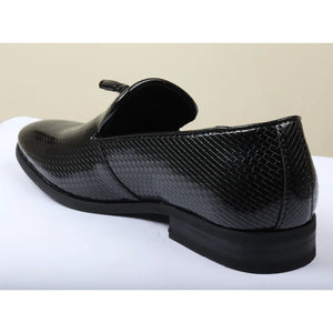 Men's Leather Lined Tassel Pattern Loafers-TruClothing