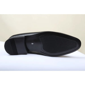 Men's Leather Lined Tassel Pattern Loafers-TruClothing
