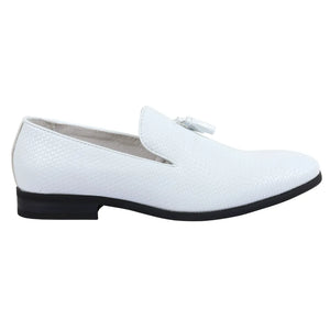 Men's Leather Lined Tassel Pattern Loafers-TruClothing