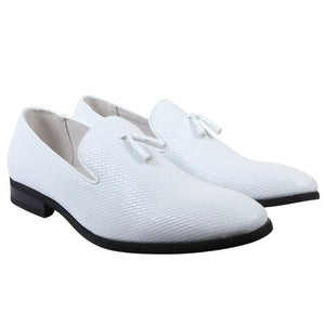 Men's Leather Lined Tassel Pattern Loafers-TruClothing