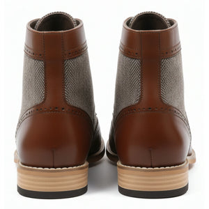 Men’s Wingtip Brogue Ankle Boots-TruClothing