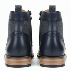 Men’s Wingtip Brogue Ankle Boots-TruClothing