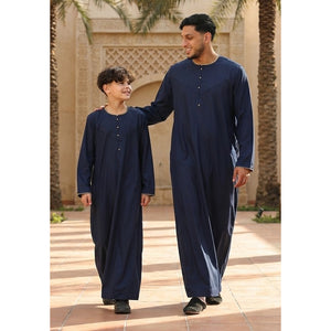 OE-300 - Men's Emirati Omani Thobe Gold Embroidery-TruClothing