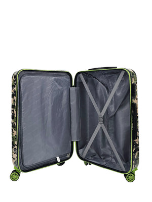 Camo Print Hard Case Shell Suitcase-TruClothing