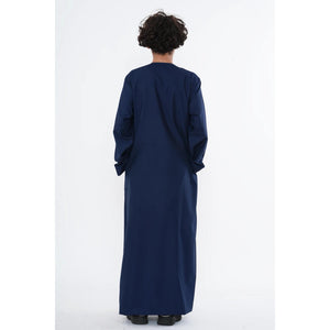 HM10 - Boy's Thobe Emirati Omani Zipped Jubba-TruClothing