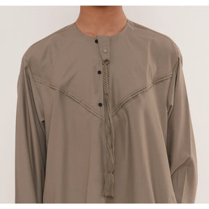 HM11 - Boy's Thobe Emirati Omani Bobble Button String Tassel-TruClothing
