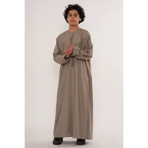 HM11 - Boy's Thobe Emirati Omani Bobble Button String Tassel-TruClothing