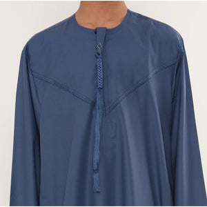 HM11 - Boy's Thobe Emirati Omani Bobble Button String Tassel-TruClothing