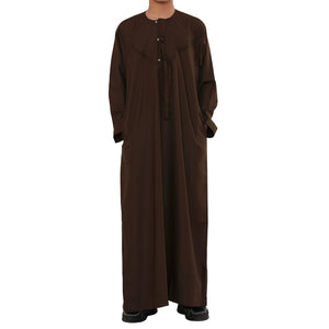 HM11 - Boy's Thobe Emirati Omani Bobble Button String Tassel-TruClothing