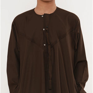 HM11 - Boy's Thobe Emirati Omani Bobble Button String Tassel-TruClothing