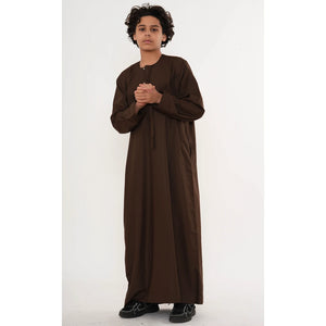 HM11 - Boy's Thobe Emirati Omani Bobble Button String Tassel-TruClothing