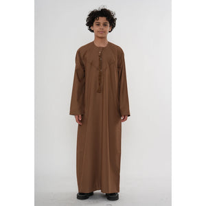 HM11 - Boy's Thobe Emirati Omani Bobble Button String Tassel-TruClothing