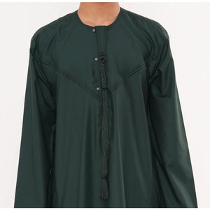 HM11 - Boy's Thobe Emirati Omani Bobble Button String Tassel-TruClothing