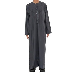 HM11 - Boy's Thobe Emirati Omani Bobble Button String Tassel-TruClothing