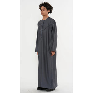 HM11 - Boy's Thobe Emirati Omani Bobble Button String Tassel-TruClothing