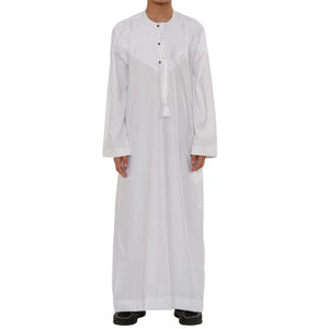 HM11 - Boy's Thobe Emirati Omani Bobble Button String Tassel-TruClothing