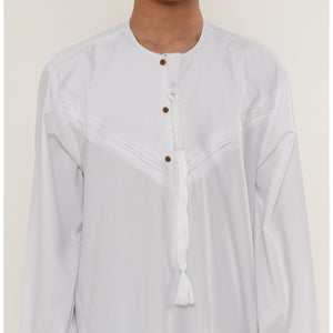 HM11 - Boy's Thobe Emirati Omani Bobble Button String Tassel-TruClothing