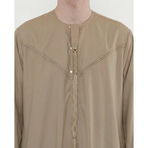 HM11 - Men's Emirati Omani Bobble Button Thobe-TruClothing