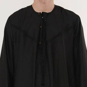 HM11 - Men's Emirati Omani Bobble Button Thobe-TruClothing