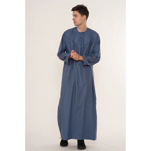 HM11 - Men's Emirati Omani Bobble Button Thobe-TruClothing