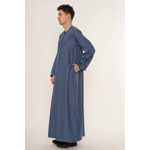 HM11 - Men's Emirati Omani Bobble Button Thobe-TruClothing
