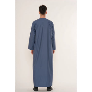 HM11 - Men's Emirati Omani Bobble Button Thobe-TruClothing