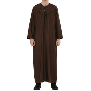 HM11 - Men's Emirati Omani Bobble Button Thobe-TruClothing