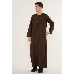 HM11 - Men's Emirati Omani Bobble Button Thobe-TruClothing