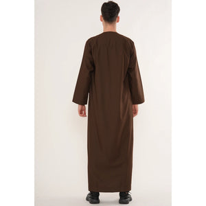 HM11 - Men's Emirati Omani Bobble Button Thobe-TruClothing