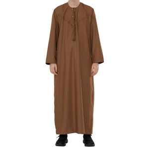 HM11 - Men's Emirati Omani Bobble Button Thobe-TruClothing
