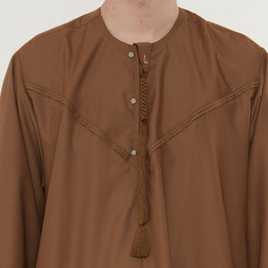 HM11 - Men's Emirati Omani Bobble Button Thobe-TruClothing