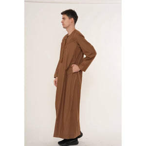 HM11 - Men's Emirati Omani Bobble Button Thobe-TruClothing