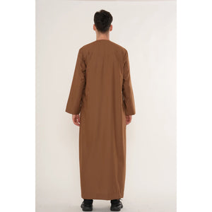 HM11 - Men's Emirati Omani Bobble Button Thobe-TruClothing