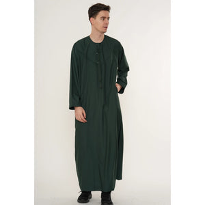 HM11 - Men's Emirati Omani Bobble Button Thobe-TruClothing