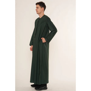 HM11 - Men's Emirati Omani Bobble Button Thobe-TruClothing