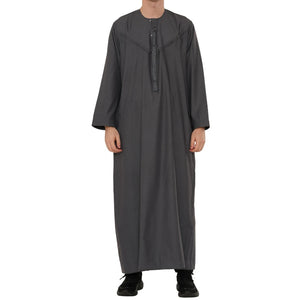 HM11 - Men's Emirati Omani Bobble Button Thobe-TruClothing