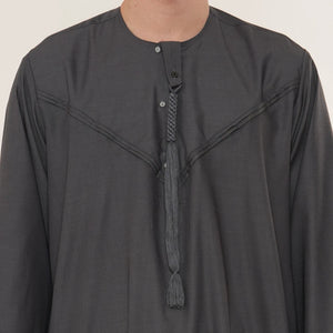 HM11 - Men's Emirati Omani Bobble Button Thobe-TruClothing
