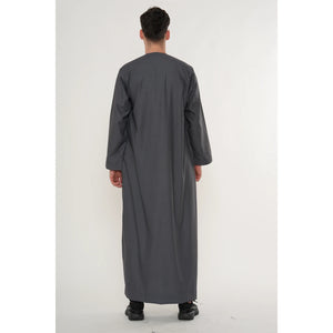 HM11 - Men's Emirati Omani Bobble Button Thobe-TruClothing