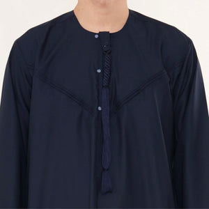 HM11 - Men's Emirati Omani Bobble Button Thobe-TruClothing