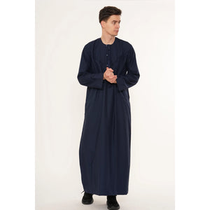 HM11 - Men's Emirati Omani Bobble Button Thobe-TruClothing