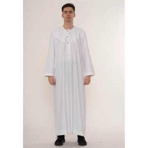 HM11 - Men's Emirati Omani Bobble Button Thobe-TruClothing