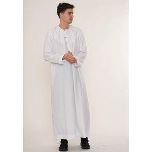 HM11 - Men's Emirati Omani Bobble Button Thobe-TruClothing