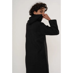 HM12 - Boy's Hooded Suede Emirati Omani Zipped Thobe-TruClothing