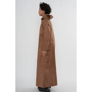 HM12 - Boy's Hooded Suede Emirati Omani Zipped Thobe-TruClothing