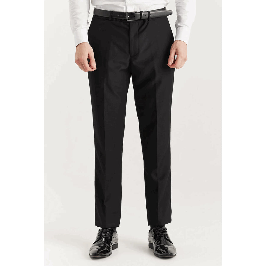 Regent - Men's Black Trousers-TruClothing